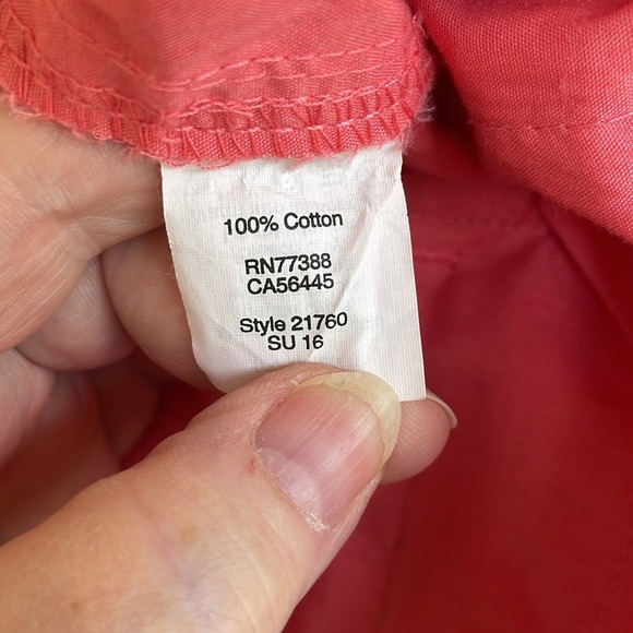 J. Crew Women's Coral Chino Shorts - Picture 7 of 8